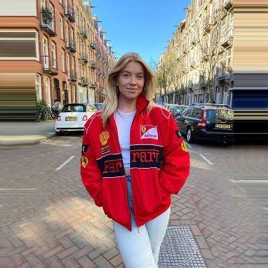 Red Vintage Ferrari Racing Jacket | Zenzweave - Zenzweave